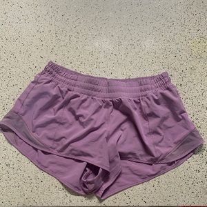 Purple Hotty Hot 2.5” lululemon shorts